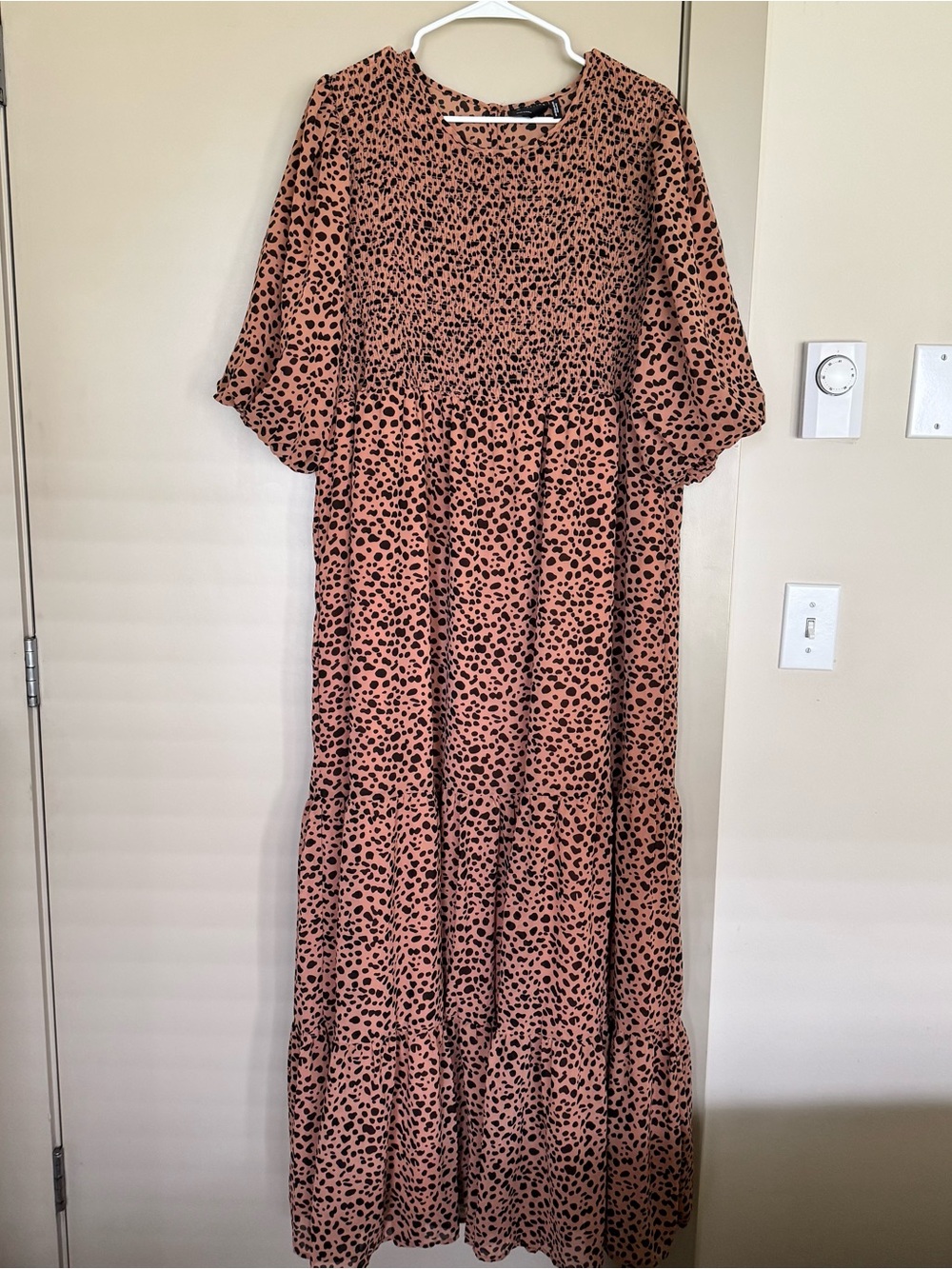 ASOS Maternity Rust Spot Print Maxi Dress
